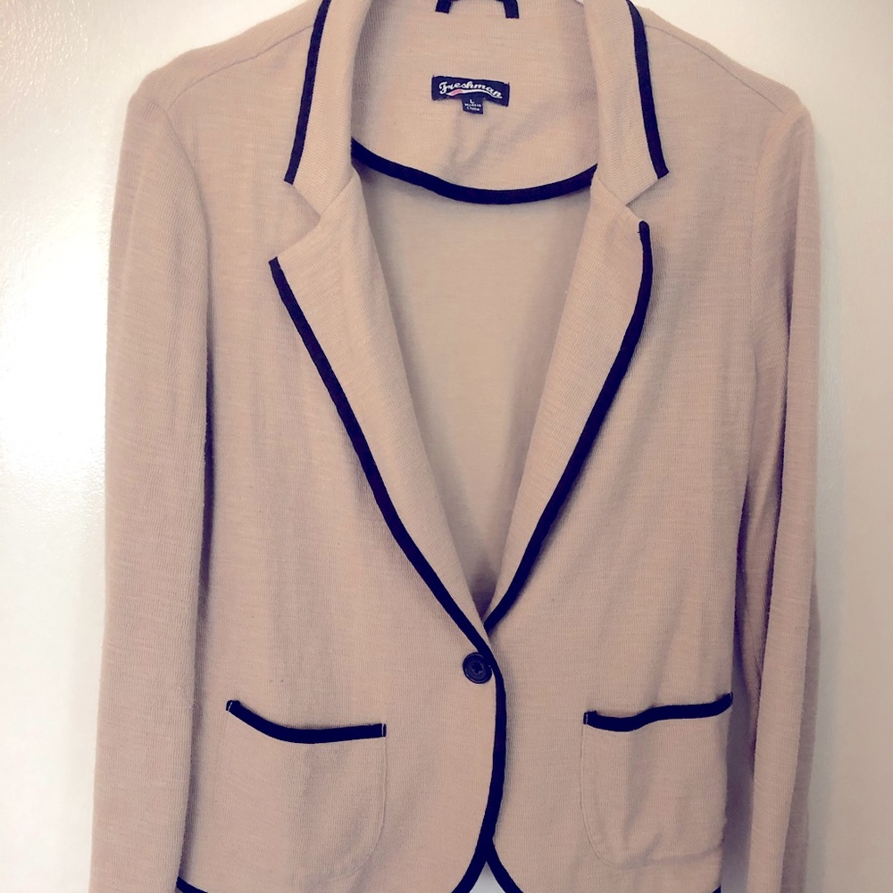 Soft cotton blazer